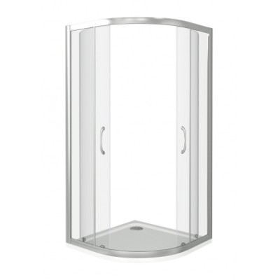 Душевое ограждение Good Door Latte R-80-C-WE, 80 х 80 см, стекло прозрачное, белый, ЛА00001
