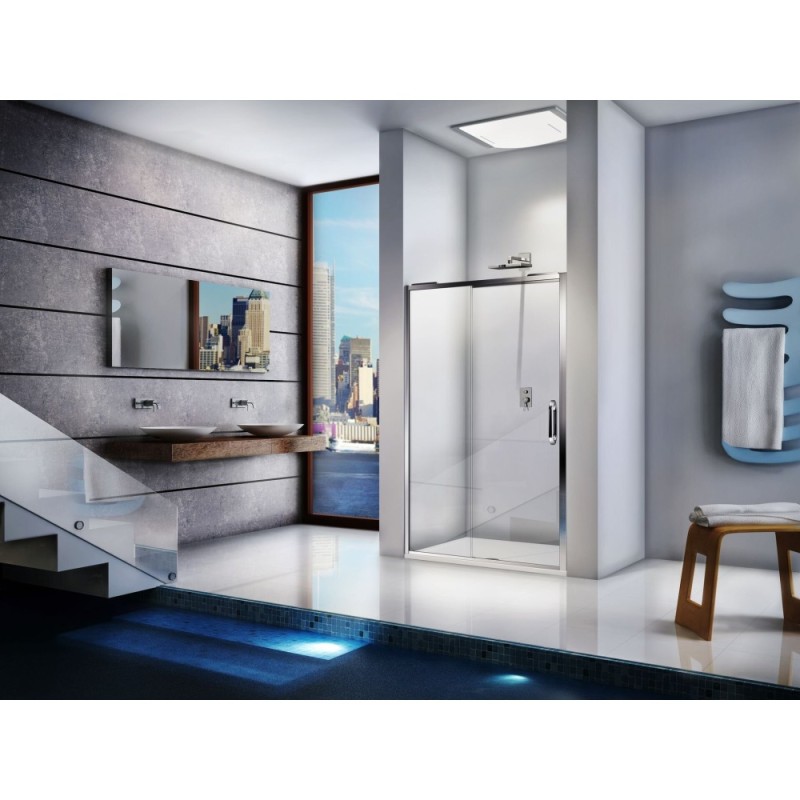 Душевая дверь в нишу Good Door Antares WTW-110-C-CH, 110 х 195 см, стекло прозрачное, хром, АН00001