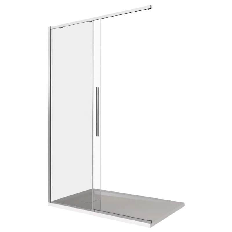 Душевая дверь Good Door Idea WTW-110-C-CH, 110 х 195 см, стекло прозрачное, профиль хром, ИД00001