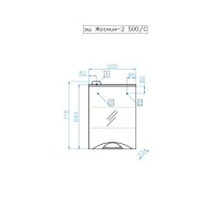 Зеркало-шкаф Style Line Жасмин 2 500/С ЛС-000010038 Люкс, 50 см, подвесное, белое