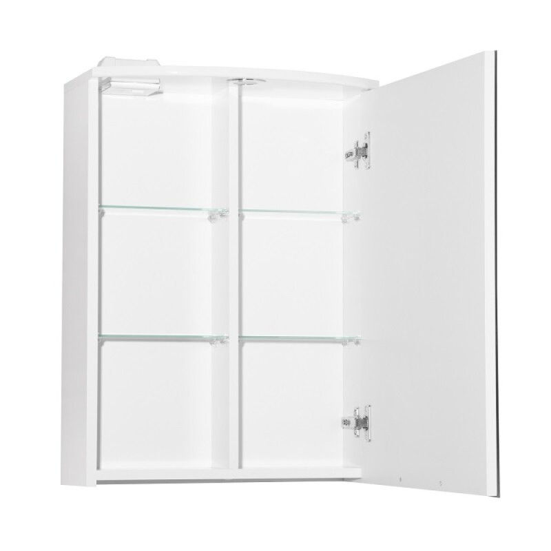 Зеркало-шкаф Style Line Жасмин 2 500/С ЛС-000010038 Люкс, 50 см, подвесное, белое