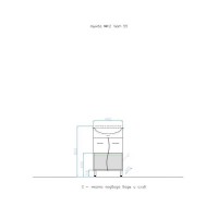Тумба Style Line 12 под раковину Уют 55, напольная, белая, ЛС-000010055