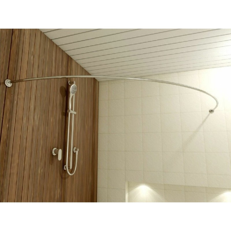 Карниз для ванной Vayer Kaliope Гл000013928 150 х 150 см, полукруглый, цвет хром