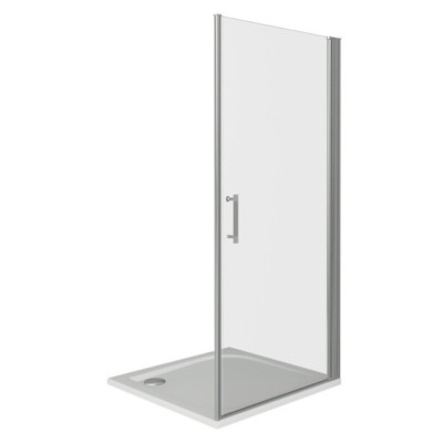 Душевая дверь в нишу Good Door Mokka DR-100-C-WE, 100 х 185 см, стекло прозрачное, белый, МК00002