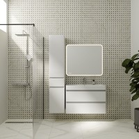 Тумба под раковину Style Line Атлантика 90 СС-00002210 Люкс Plus, 90 см, подвесная, белая