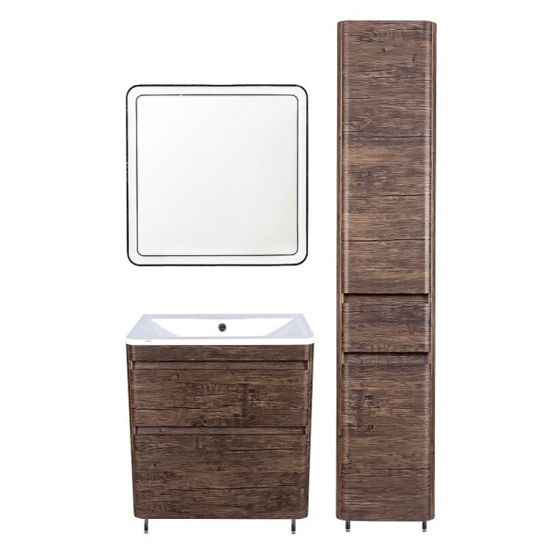 Зеркало Style Line Атлантика 60 СС-00002214, 60 см, подвесное, с подсветкой и часами