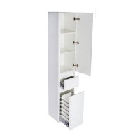 Пенал Style Line Атлантика 35 L, СС-00002257, 35 см, левый, подвесной/напольный, с корзиной, Люкс антискрейтч Plus, белый