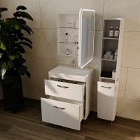 Тумба под раковину Style Line Каре 70 СС-00002266, 70 см, напольная, белая