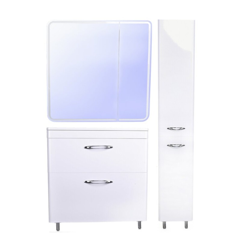 Тумба под раковину Style Line Каре 80 СС-00002267, 80 см, напольная, белая