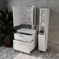 Тумба под раковину Style Line Каре 80 СС-00002267, 80 см, напольная, белая