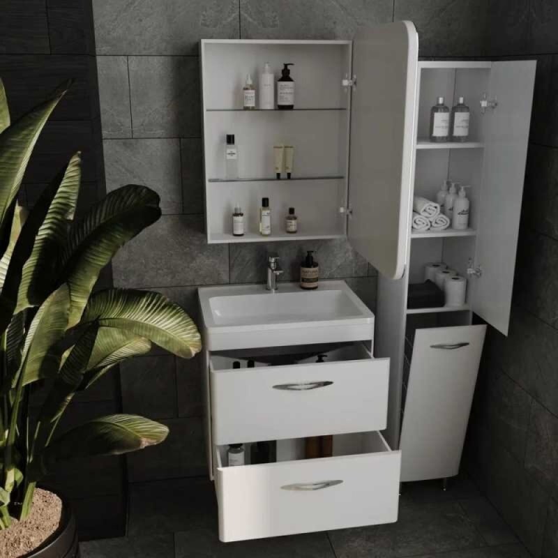 Тумба под раковину Style Line Каре 60 СС-00002268, 60 см, подвесная, белая