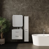 Тумба под раковину Style Line Каре 70 СС-00002269, подвесная, 70 см, Люкс Pluse белая