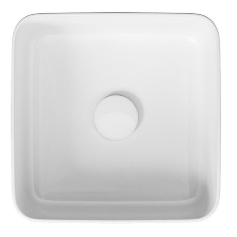 Раковина накладная Style Line Crea Square 35 см, белая, СС-00002285