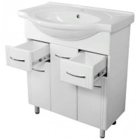 Тумба под раковину Style Line Эко Стандарт 75 см, белая, ЛС-00002286