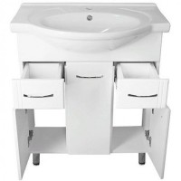 Тумба под раковину Style Line Эко Стандарт 75 см, белая, ЛС-00002286