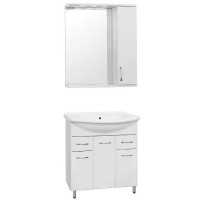 Тумба под раковину Style Line Эко Стандарт 75 см, белая, ЛС-00002286