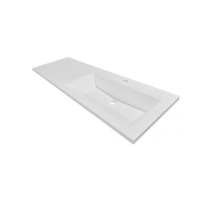 Раковина Style Line Estetus Даллас СС-00002301, 150 см, искусственный камень, правая, белая