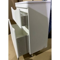 Тумба под раковину Style Line Бергамо мини 60 Люкс антискрейтч Plus, 60 см, напольная, белая, СС-00002307