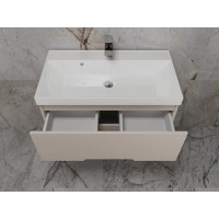 Тумба под раковину Style Line Матис 80 ЛС-00002308, 80 см подвесная, крем