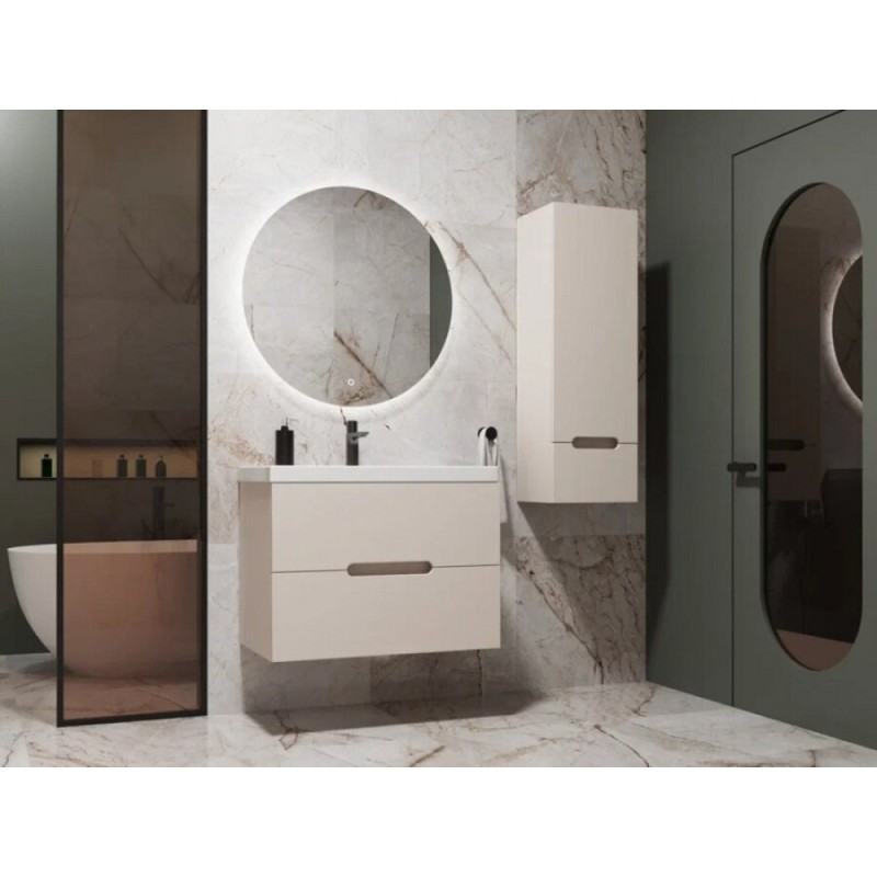 Тумба под раковину Style Line Матис 80 ЛС-00002308, 80 см подвесная, крем