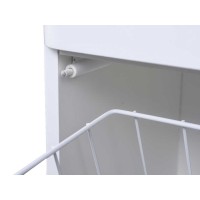Шкаф-пенал Style Line Каре 30 L Люкс Plus с корзиной, 30 см, напольный, белый, СС-00002325