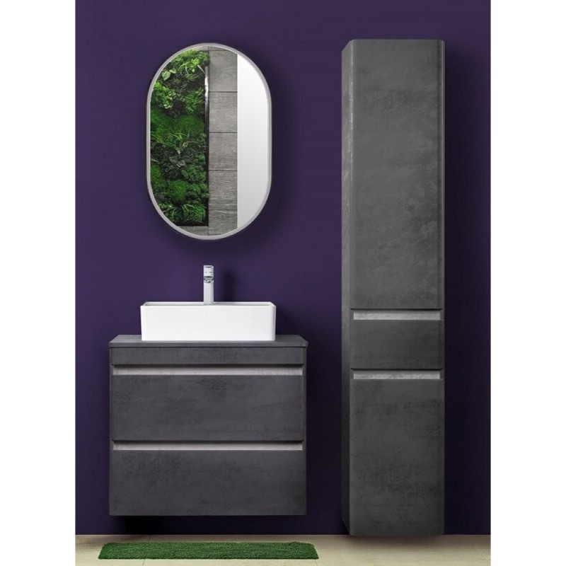 Зеркальный шкаф Style Line El Fante Каре Арка 60 х 90 см, с подсветкой, сенсор, подвесной, корпус белый, СС-00002335