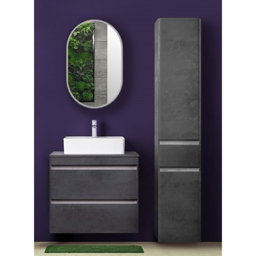 Зеркальный шкаф Style Line El Fante Каре Арка 60 х 90 см, с подсветкой, сенсор, подвесной, корпус белый, СС-00002335