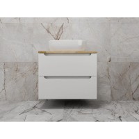 Тумба под раковину Style Line Бали ЛС-00002338, 70 см, столешница ясень, цвет белый софт