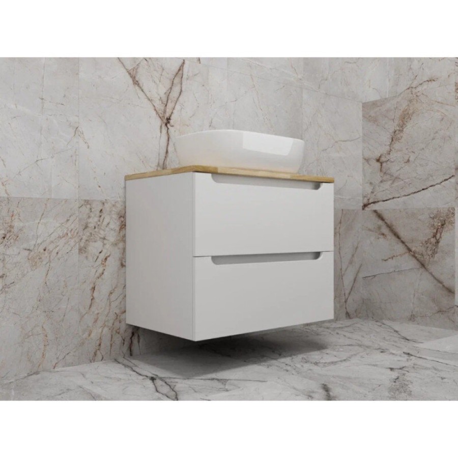 Тумба под раковину Style Line Бали ЛС-00002338, 70 см, столешница ясень, цвет белый софт