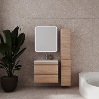 Тумба под раковину Style Line Атлантика 70, СС-00002341, 70 см, подвесная, Люкс Plus, ясень перламутр