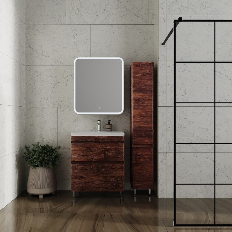 Тумба под раковину Style Line Атлантика 70, СС-00002343, 70 см, напольная, Люкс Plus, старое дерево