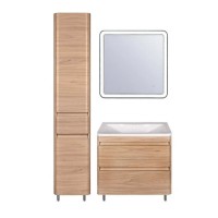Тумба под раковину Style Line Атлантика 70, СС-00002344, 70 см, напольная, Люкс Plus, ясень перламутр