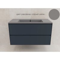 Тумба под раковину Style Line Лима ЛС-00002353, 100 см, подвесная, цвет графит