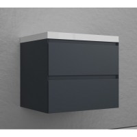 Тумба под раковину Style Line Манхэттен 70 ЛС-00002363, 70 см, подвесная, графит