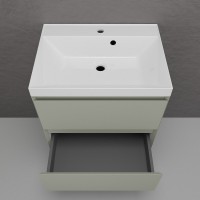 Тумба под раковину Style Line Манхэттен 60 ЛС-00002367, 60 см, подвесная, олива