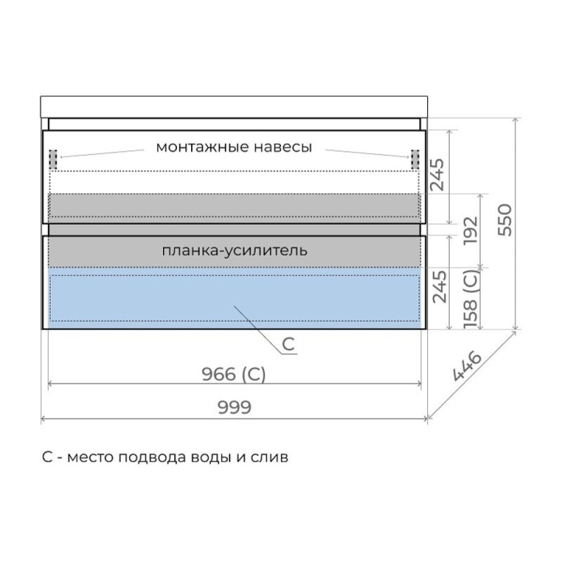 Тумба под раковину Style Line Манхэттен 100 ЛС-00002370, 100 см, напольная, олива