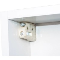Зеркальный шкаф Style Line El Fante Каре 60 см, с подсветкой, левый, белый, СС-00002370