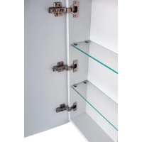 Зеркальный шкаф Style Line El Fante Каре 70 см, с подсветкой, левый, белый, СС-00002371