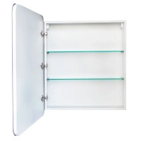 Зеркальный шкаф Style Line El Fante Каре 70 см, с подсветкой, левый, белый, СС-00002371