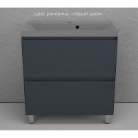 Тумба под раковину Style Line Манхэттен 80 ЛС-00002372, 80 см, напольная, графит
