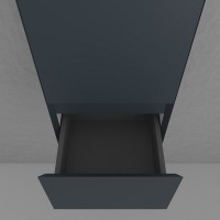Пенал Style Line Манхэттен ЛС-00002381, 36 см, подвесной, графит