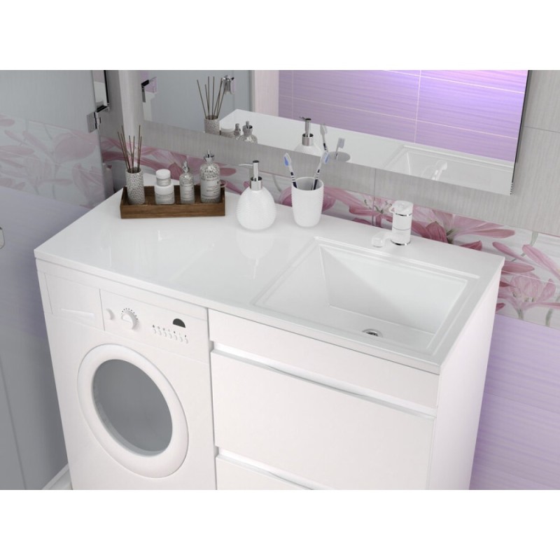 Раковина Style Line Estetus Даллас 110 см, левая, белая, СС-00002387