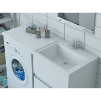 Раковина Style Line Estetus Даллас 110 см, левая, белая, СС-00002387