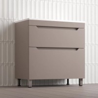 Тумба Style Line Остин ЛС-00002398, 80 см, напольный, цвет тауп темный
