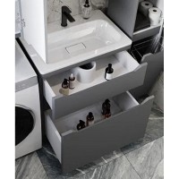 Тумба под раковину Style Line Марелла 80 Люкс Plus СС-00002403, напольная, антискрейтч серый