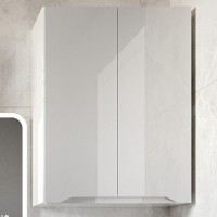 Шкаф подвесной Style Line Марелла мини 60 Люкс Plus СС-00002422, цвет антискрейч белый глянец