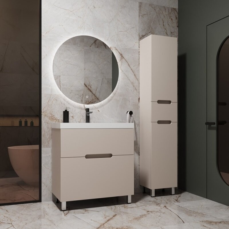 Тумба под раковину Style Line Матис ЛС-00002431, 60 см, напольная, кремовая