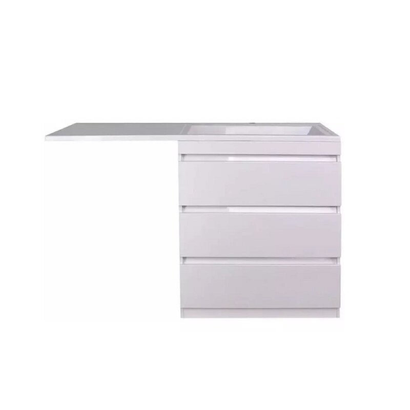 Раковина Style Line Estetus Даллас СС-00002433, 140 см, искусственный камень, левая, белая