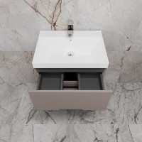 Тумба под раковину Style Line Матис ЛС-00002433, 60 см, напольная, темный тауп