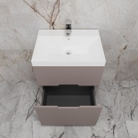 Тумба под раковину Style Line Матис ЛС-00002433, 60 см, напольная, темный тауп